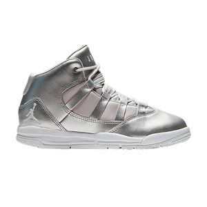 Jordan Max Aura SE Metallic Silver GS Kids Basketball Sneakers AV5176 040